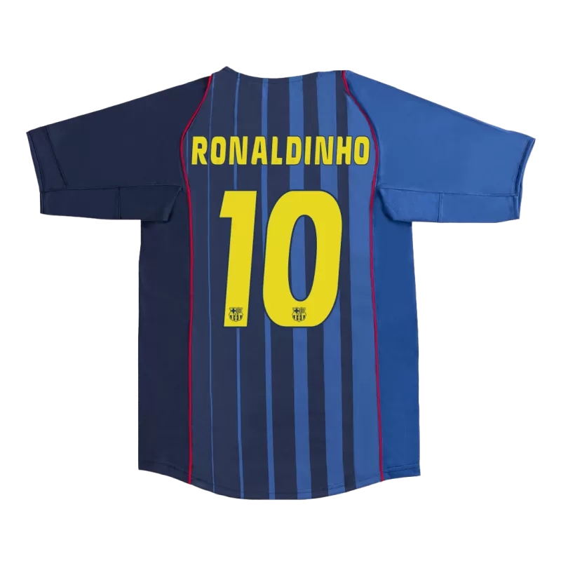 Camiseta RONALDINHO 10 Barcelona Retro 2004/05 Away