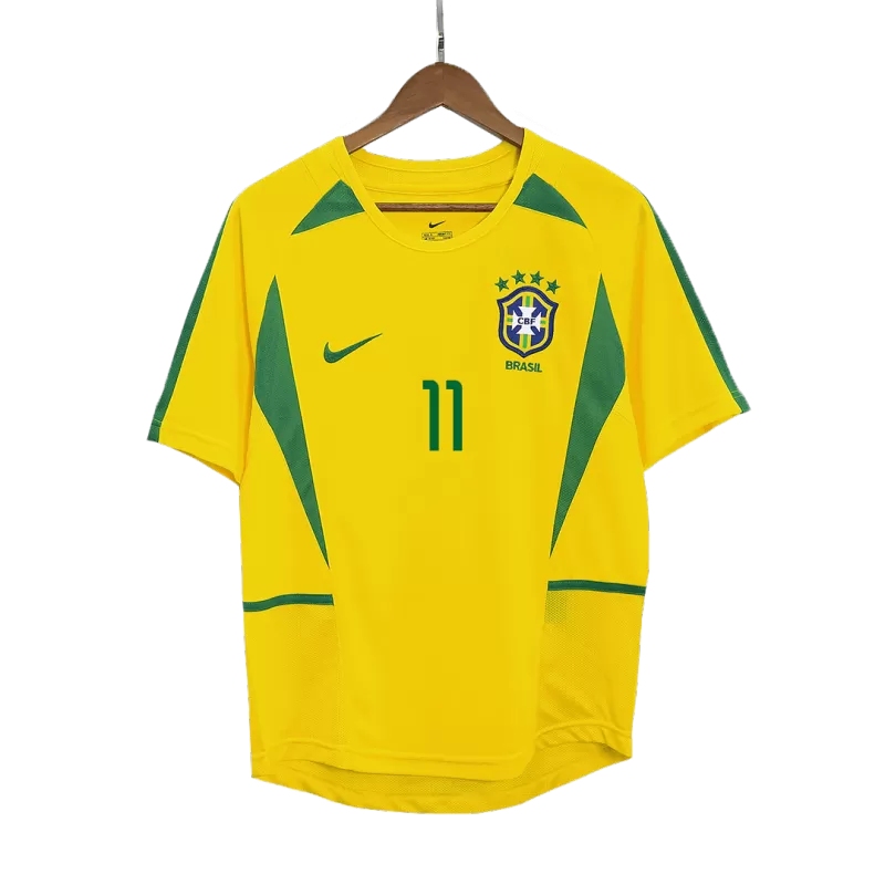 Camiseta RONALDINHO 11 Brasil Retro 2002/03 Home