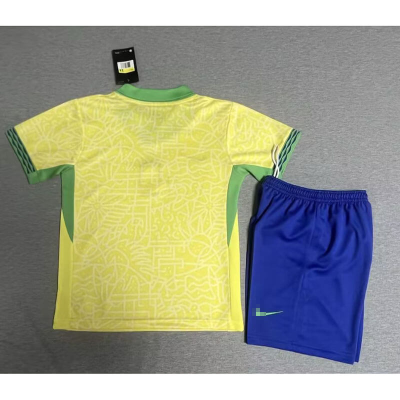 Camiseta Brasil 2024 Home Niño Kit