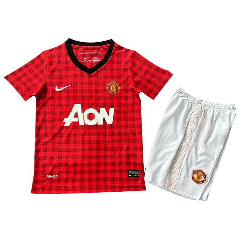Camiseta Manchester United Retro 2012/13 Home Niño Kit