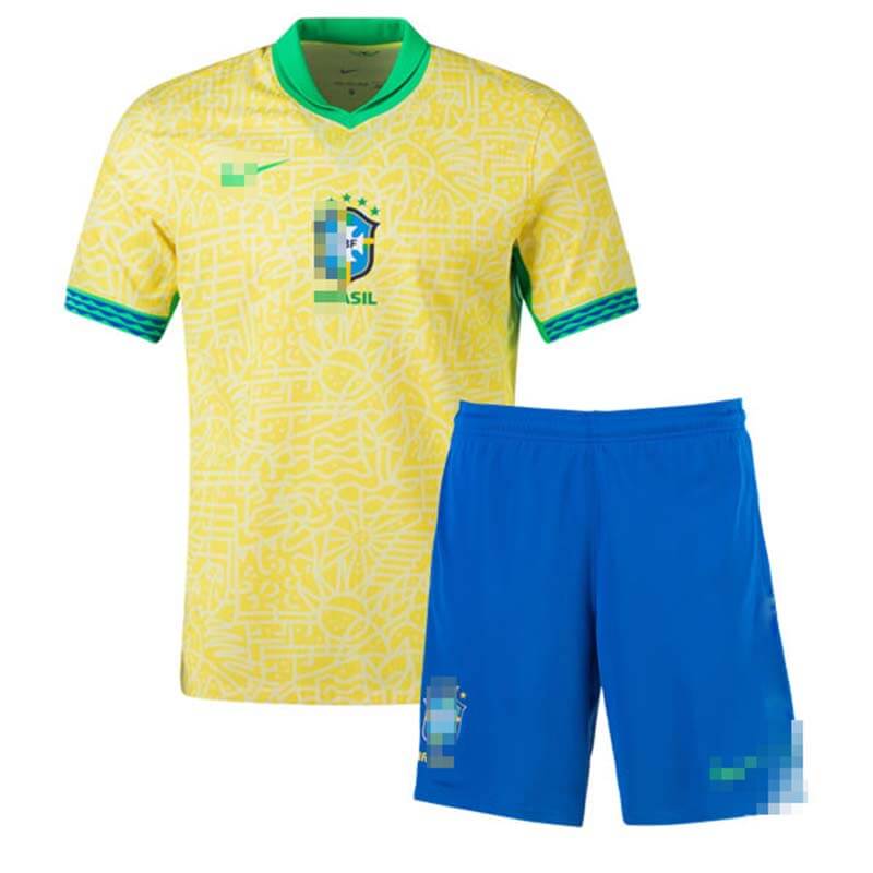 Camiseta Brasil 2024 Home Niño Kit