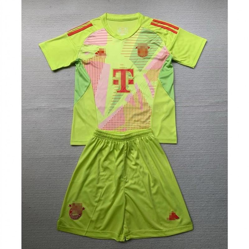 Camiseta De Portero Bayern Múnich Verde 2024 Niño Kit