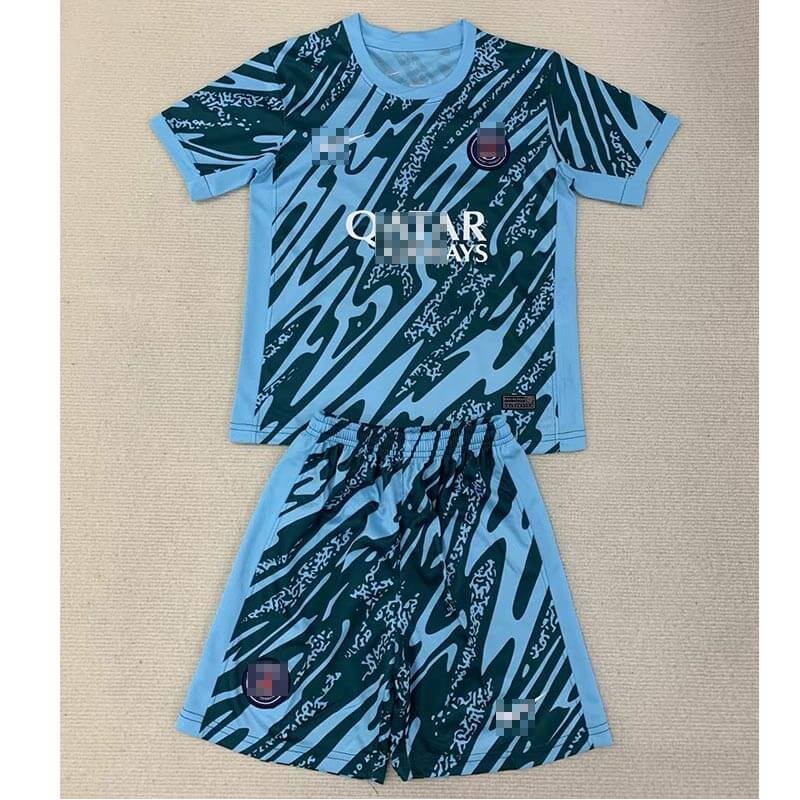 Camiseta De Portero PSG Azul 2024/2025 Niño Kit