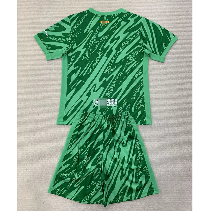 Camiseta de Portero Barcelona Verde 2024/25 Niño Kit