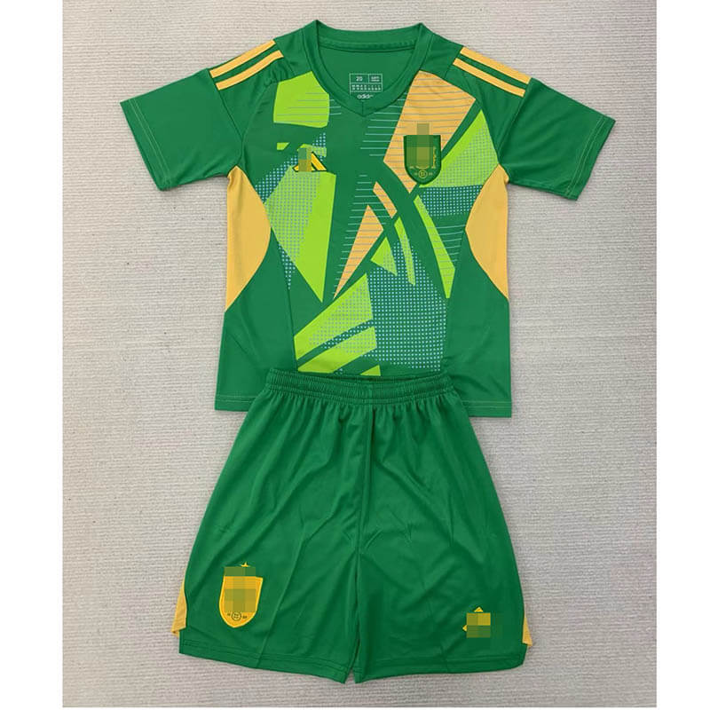 Camiseta De Portero España Verde 2024 Niño Kit