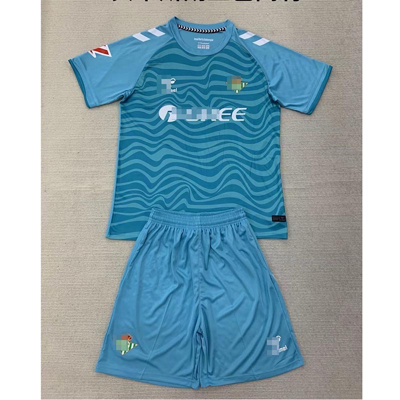 Camiseta de Portero Real Betis Azul 2024/2025 Niño Kit