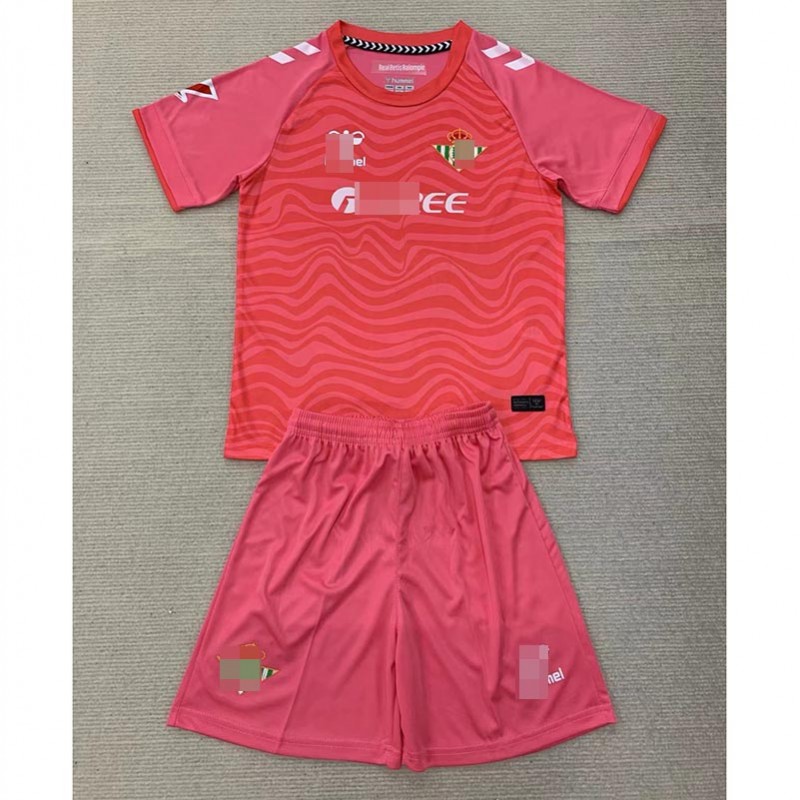 Camiseta de Portero Real Betis Rosa 2024/2025 Niño Kit