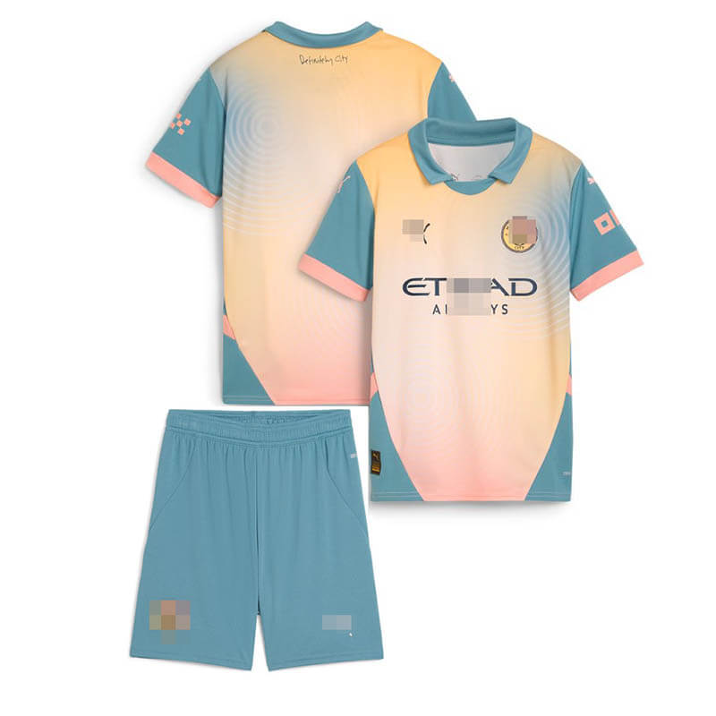 Camiseta Manchester City 2024/2025 4th Niño Kit