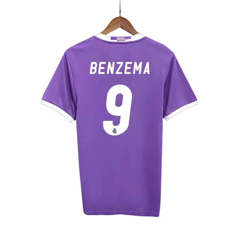 Camiseta BENZEMA 9 Real Madrid Retro 2016/17 Away
