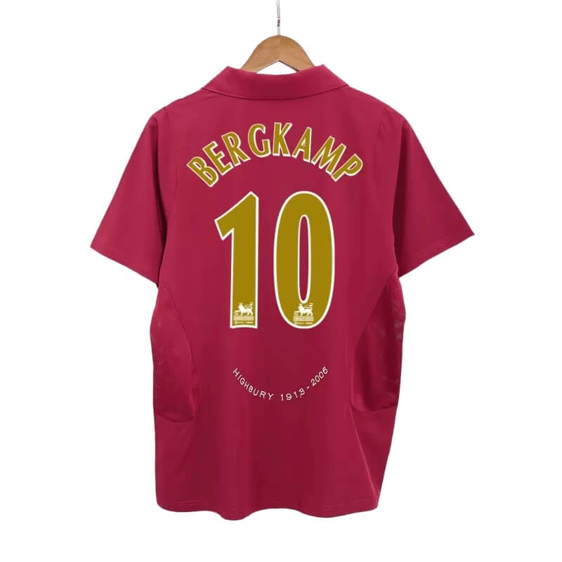 Camiseta BERGKAMP 10 Arsenal Home Retro 2005/06 Home