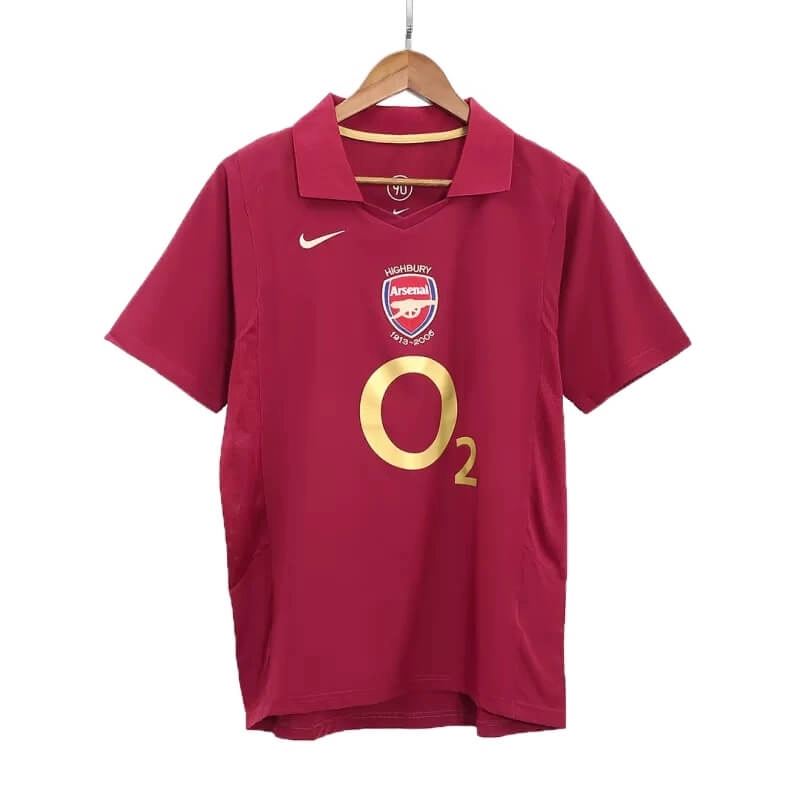 Camiseta BERGKAMP 10 Arsenal Home Retro 2005/06 Home