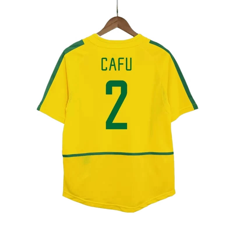 Camiseta CAFU 2 Brasil Home Retro 2002/03 Home