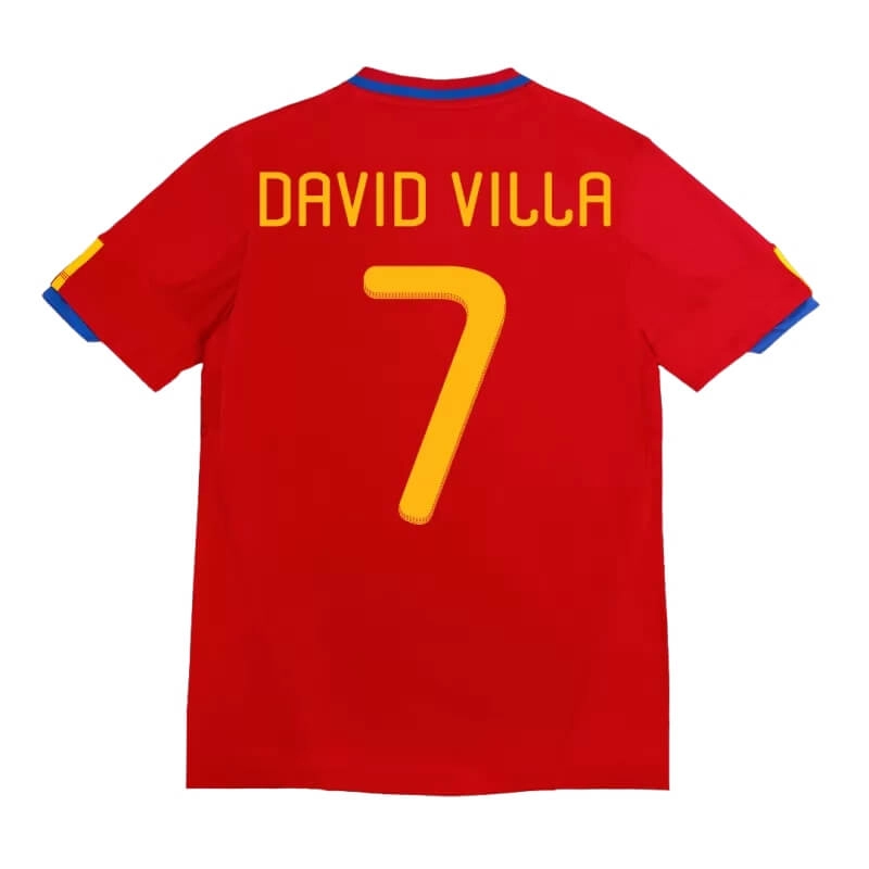 Camiseta DAVID VILLA 7 España Retro 2010 Home