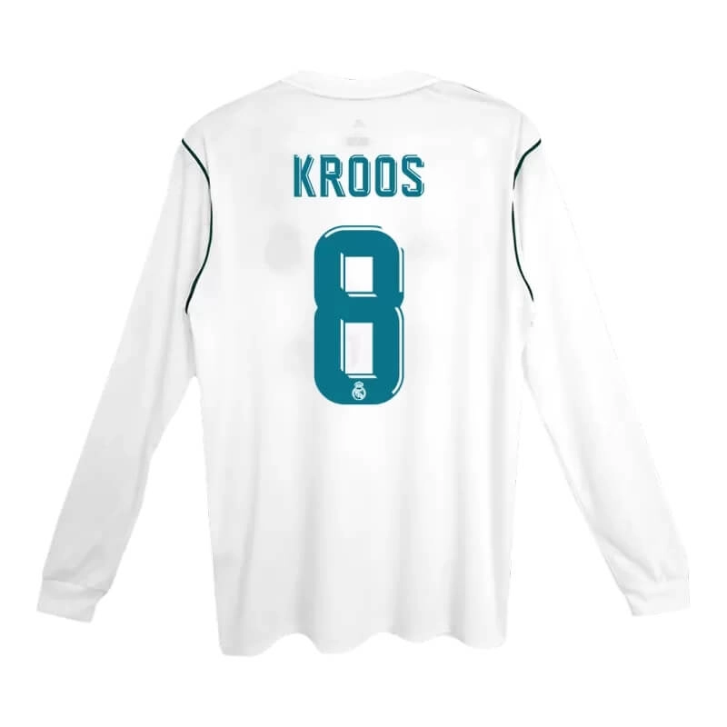 Camiseta KROOS 8 Real Madrid Retro 2017/18 ML Home