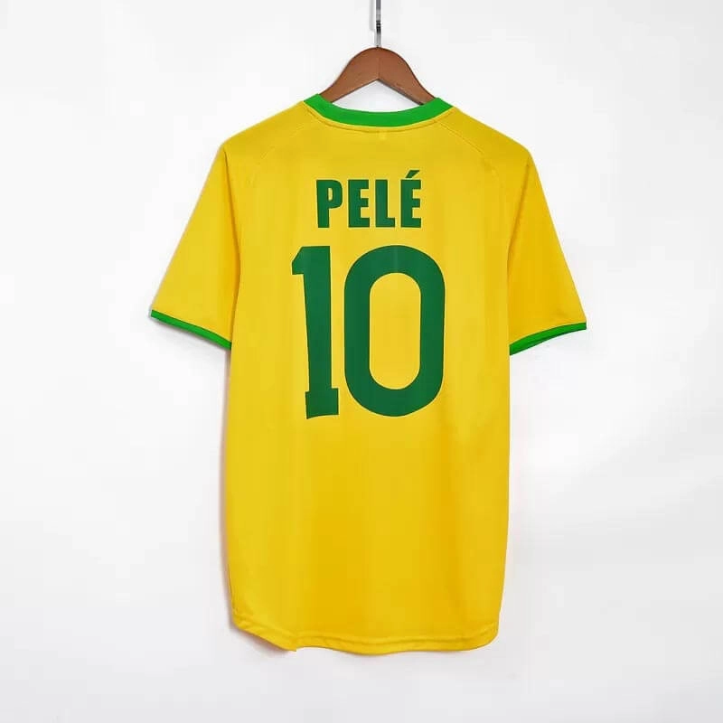 Camiseta PELÉ 10 Brasil Home Retro Retro 1970 Home