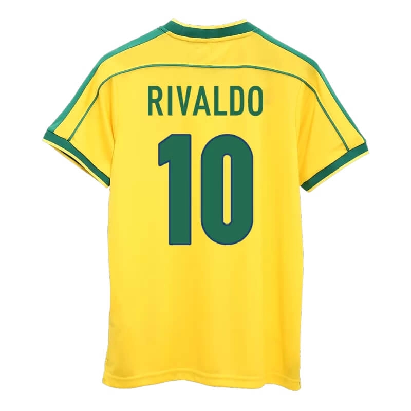 Camiseta RIVALDO 10 Brasil Home Retro 1998 Home