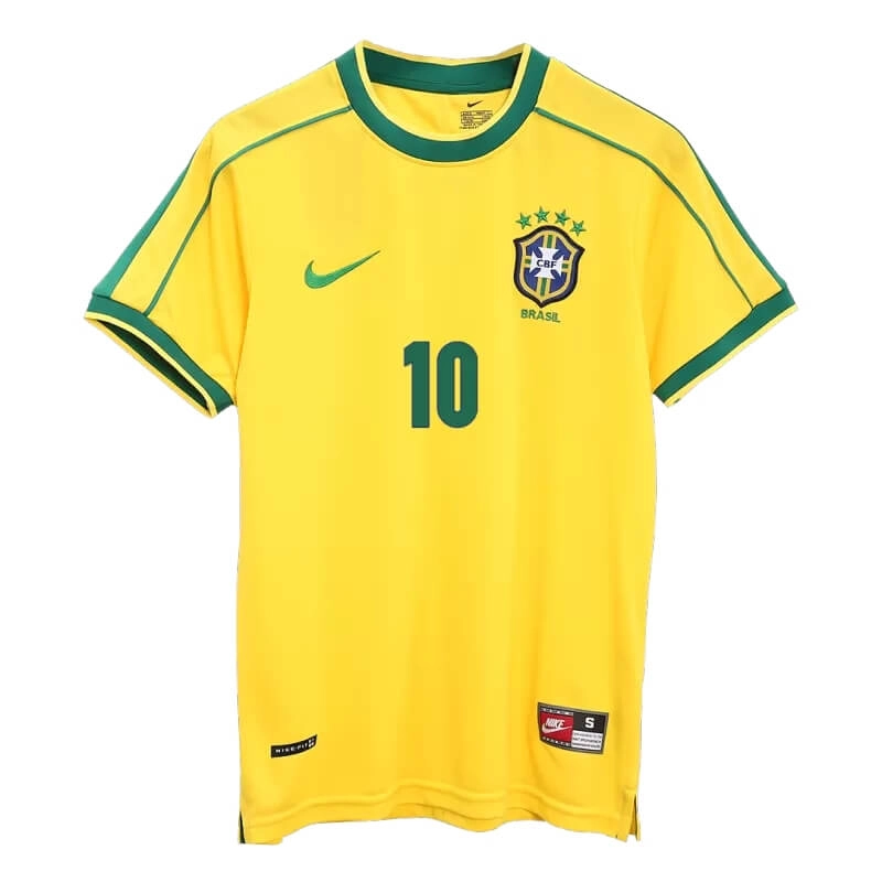 Camiseta RIVALDO 10 Brasil Home Retro 1998 Home
