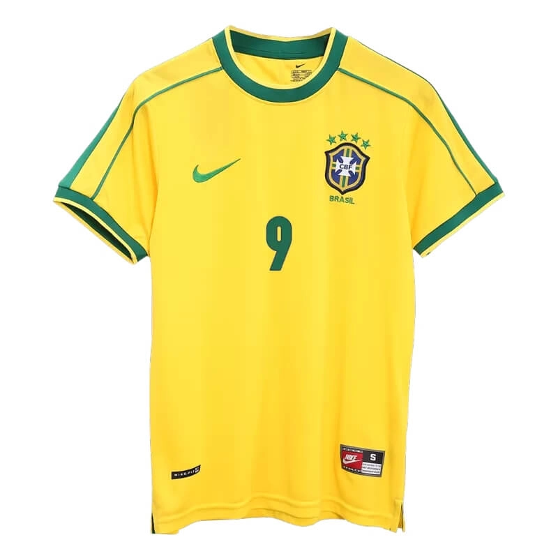 Camiseta RONALDO 9 Brasil Home Retro 1998 Home