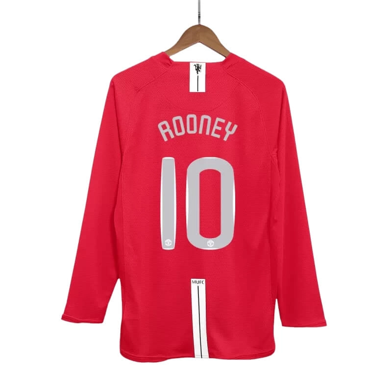 Camiseta ROONEY 10 Manchester United Retro 2007/08 ML Home