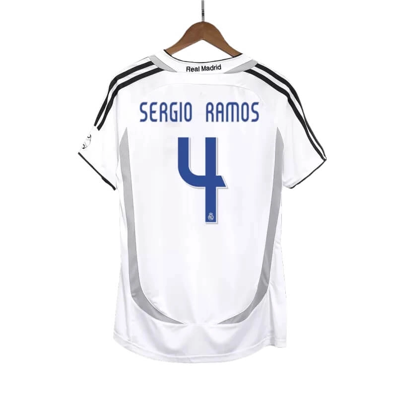 Camiseta SERGIO RAMOS 4 Real Retro 2006/07 Home