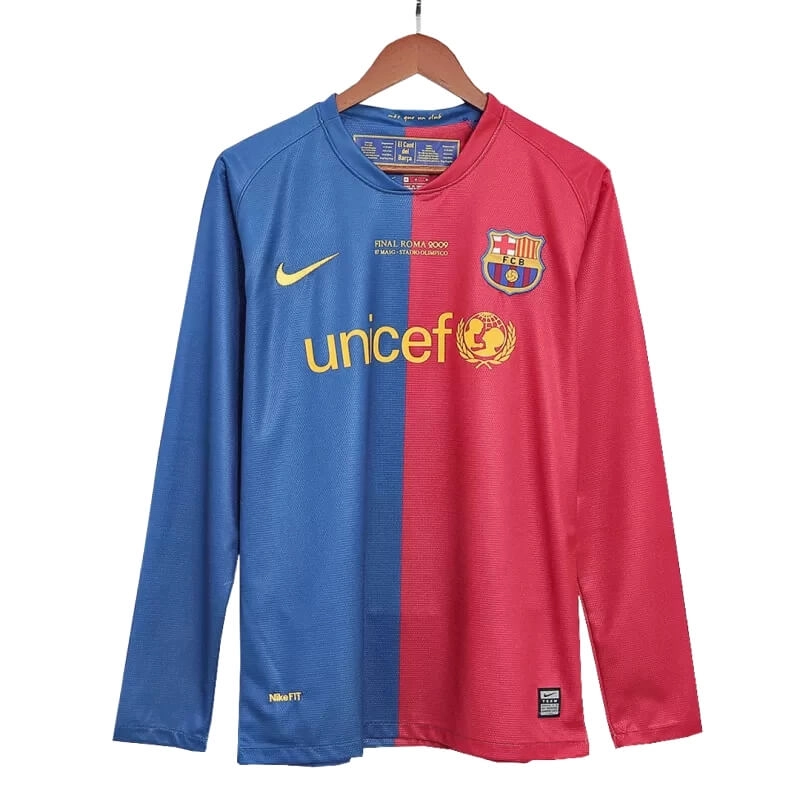 Camiseta A.INIESTA 8 Barcelona Retro 2008/09 ML Home