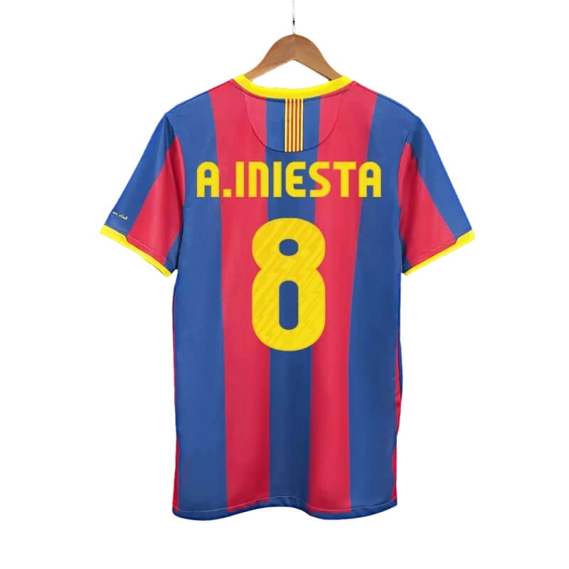 Camiseta A.INIESTA 8 Barcelona Retro 2010/11 Home