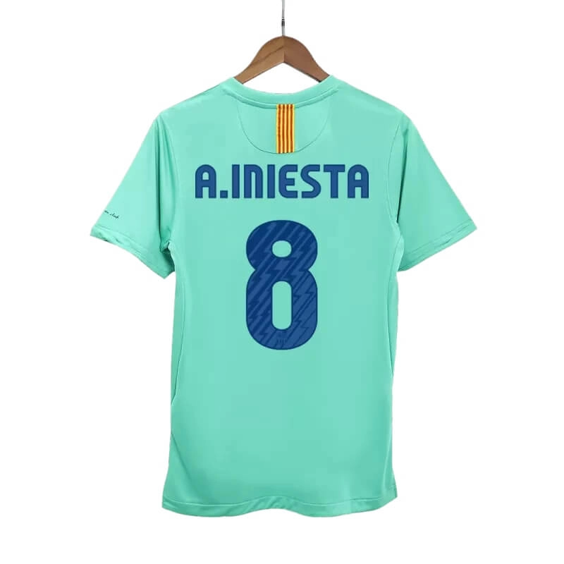 Camiseta A.INIESTA 8 Barcelona Retro 2010/11 Away