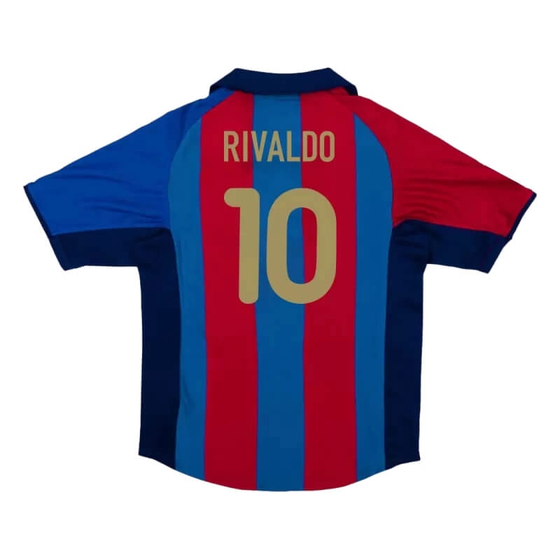 Camiseta RIVALDO 10 Barcelona Retro 2001/02 Home