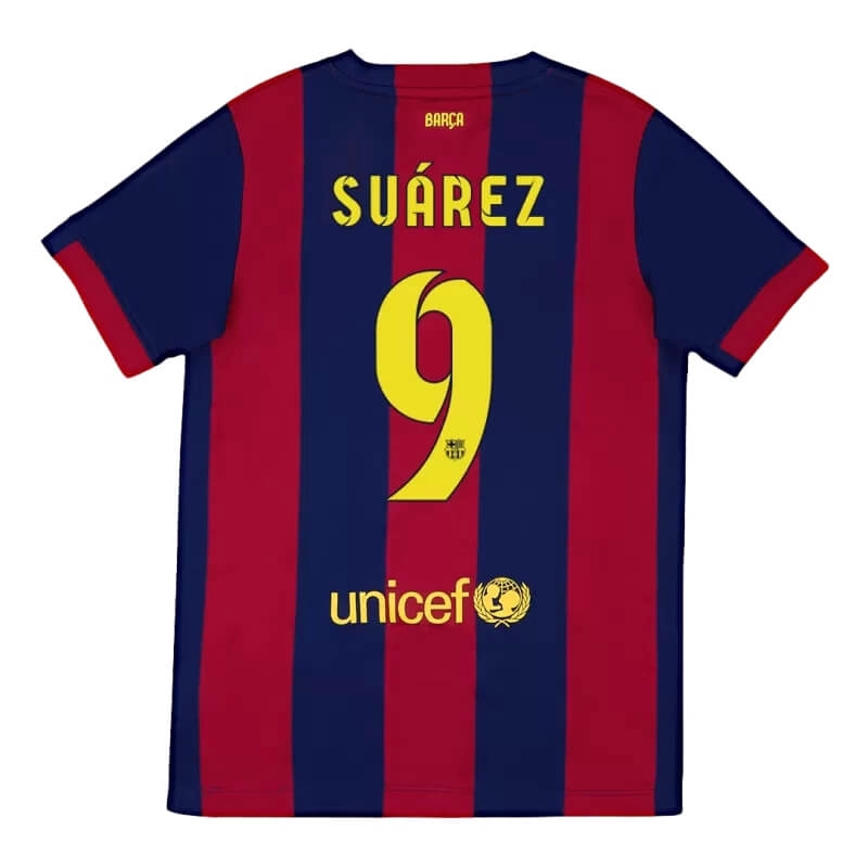 Camiseta SUÁREZ 9 Barcelona Retro 2014/15 Home
