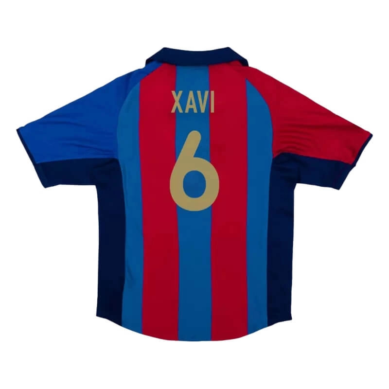 Camiseta XAVI 6 Barcelona Retro 2001/02 Home