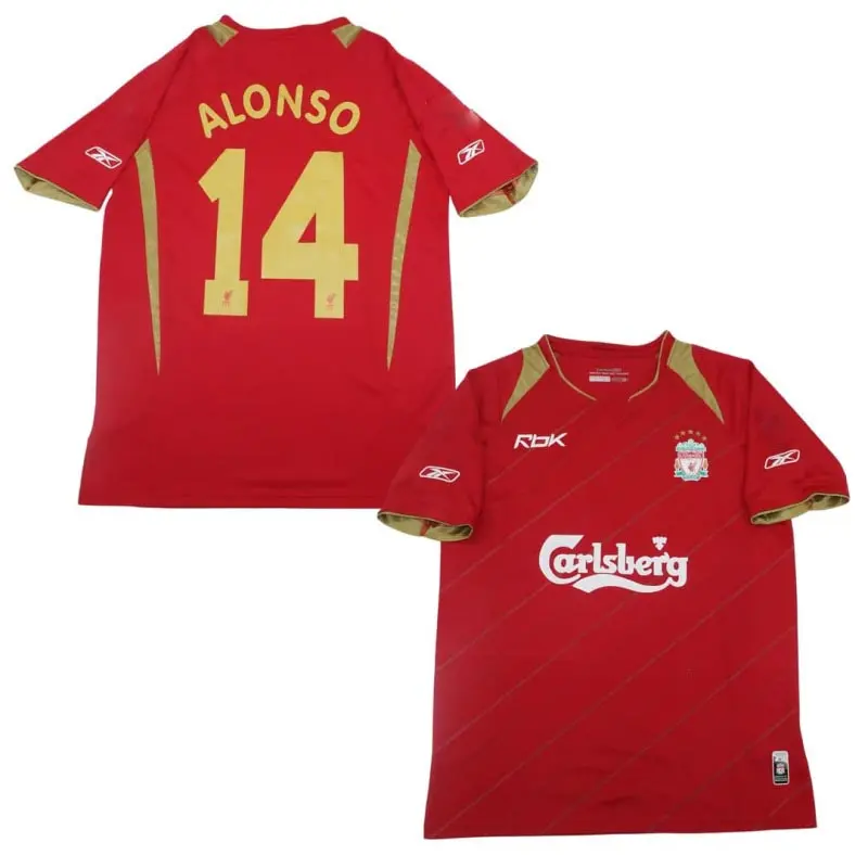 Camiseta ALONSO 14 Liverpool retro 2005/06 Home