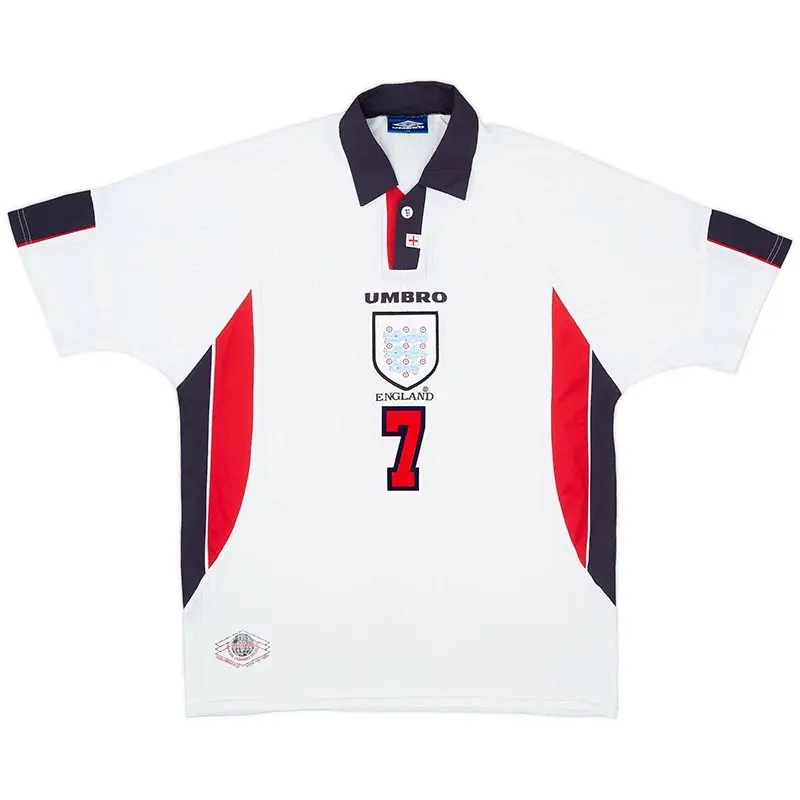 Camiseta BECKHAM 7 Inglaterra retro 1998 Home