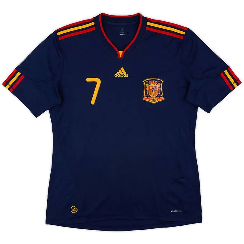 Camiseta DAVID VILLA 7 España retro 2010 Away