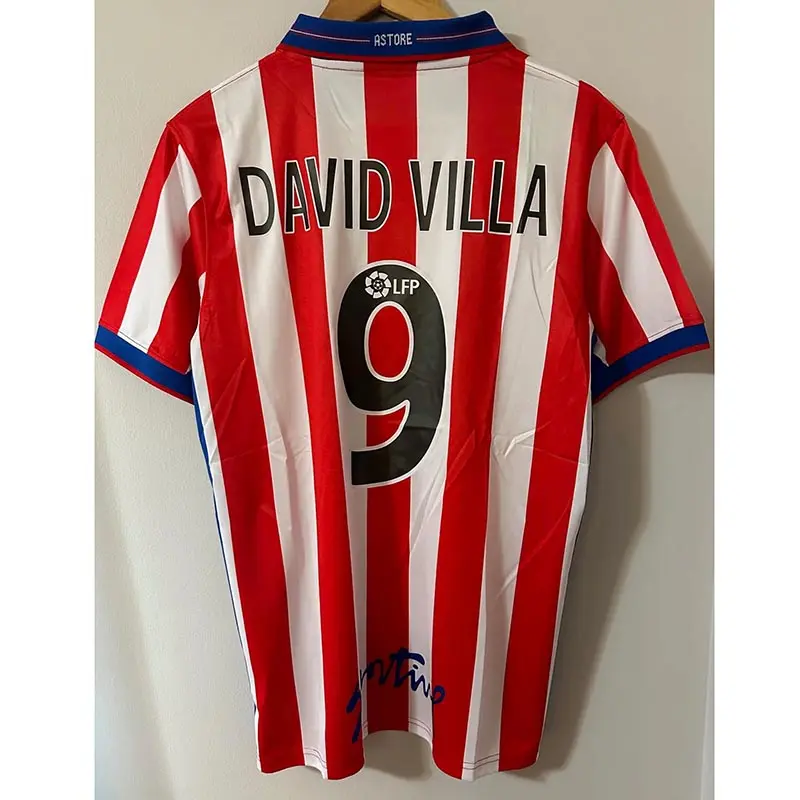 Camiseta DAVID VILLA 9 Sporting de Gijón retro 2002/03 Home