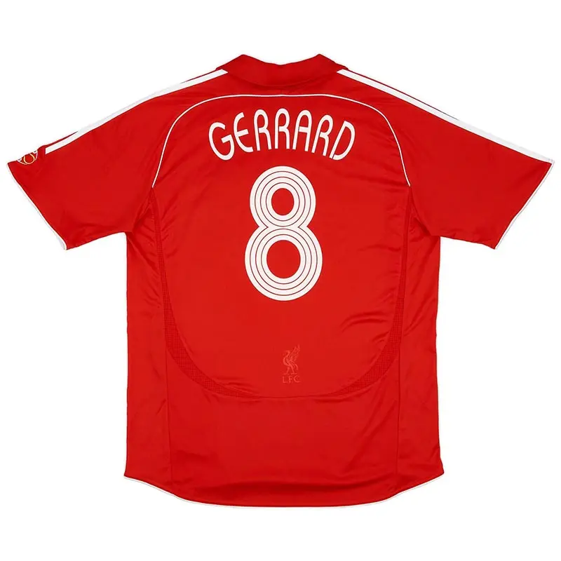 Camiseta GERRARD 8 Liverpool retro 2006/08 Home