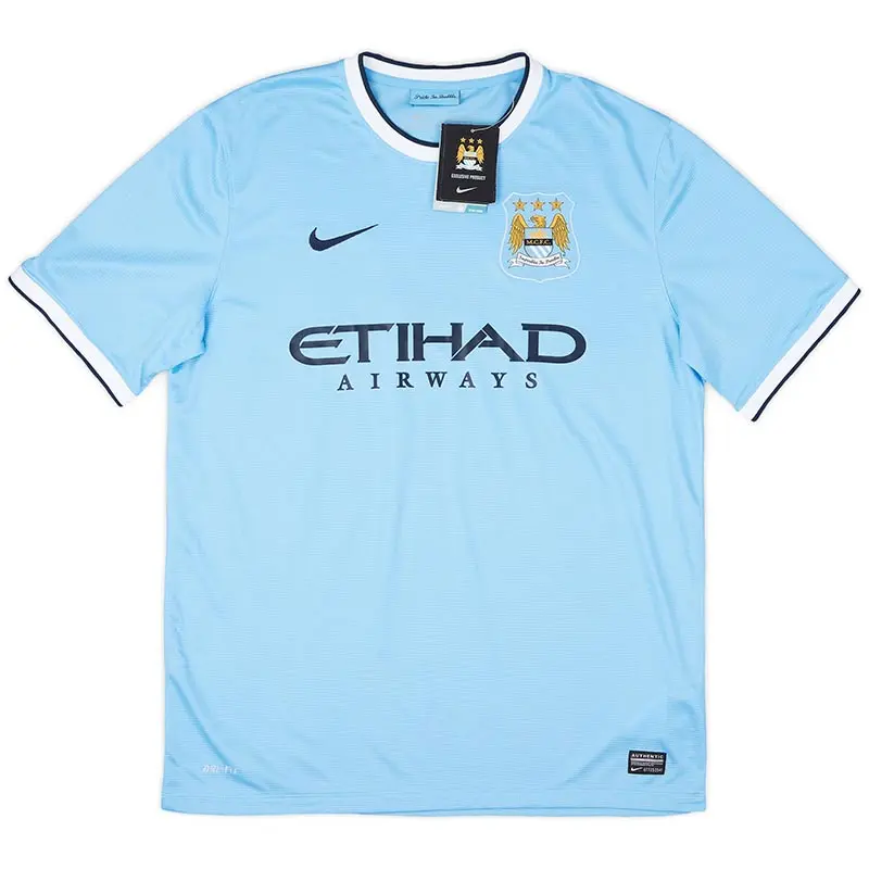 Camiseta KUN AGÜERO 16 Manchester City retro 2013/14 Home
