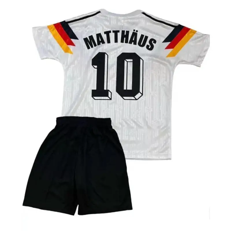 Camiseta MATTHÄUS 10 Alemania retro 1990 Home Niño Kit