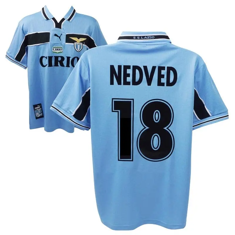 Camiseta NEDVED 18 Lazio retro 1998/99 Home