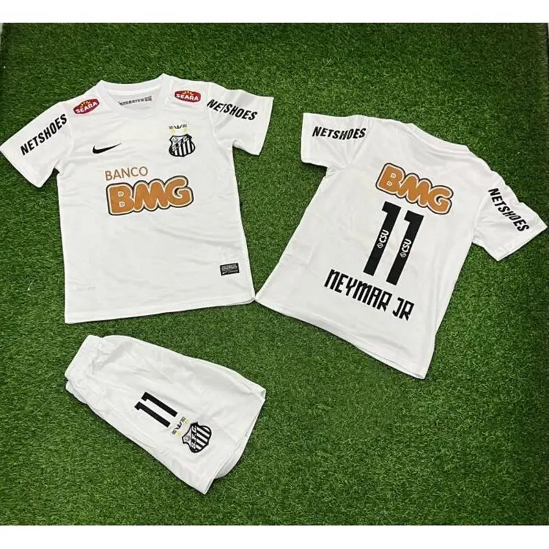 Camiseta NEYMAR JR 11 Santos FC Retro 2011/12 Home Niño Kit