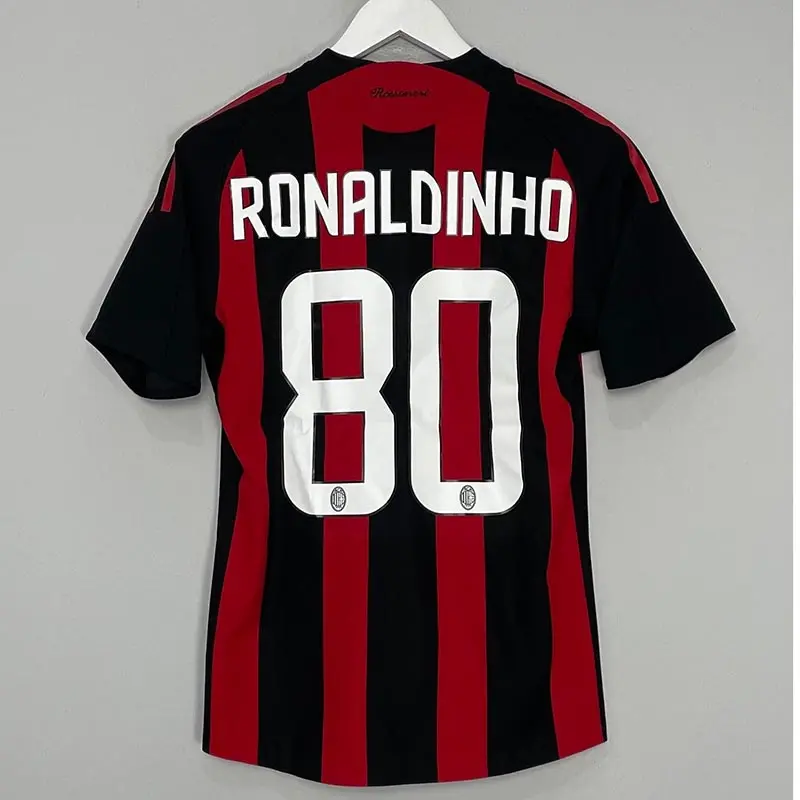 Camiseta RONALDINHO 80 AC Milan retro 2008/09 Home