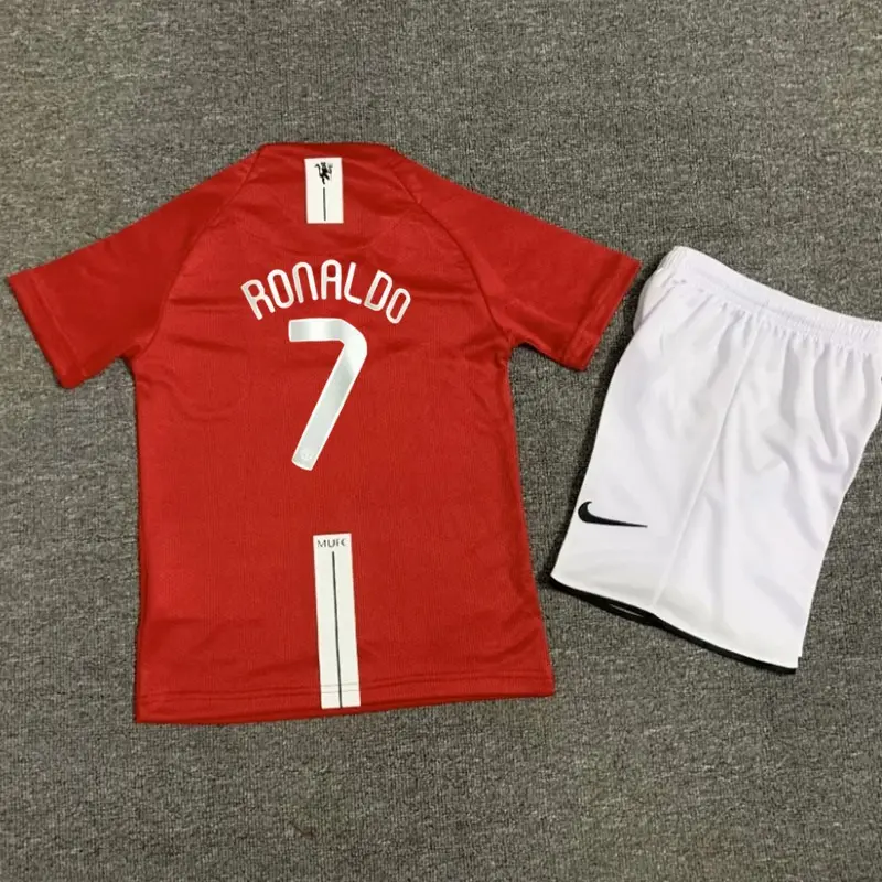 Camiseta RONALDO 7 Manchester United Retro 2007/08 Home Niño Kit