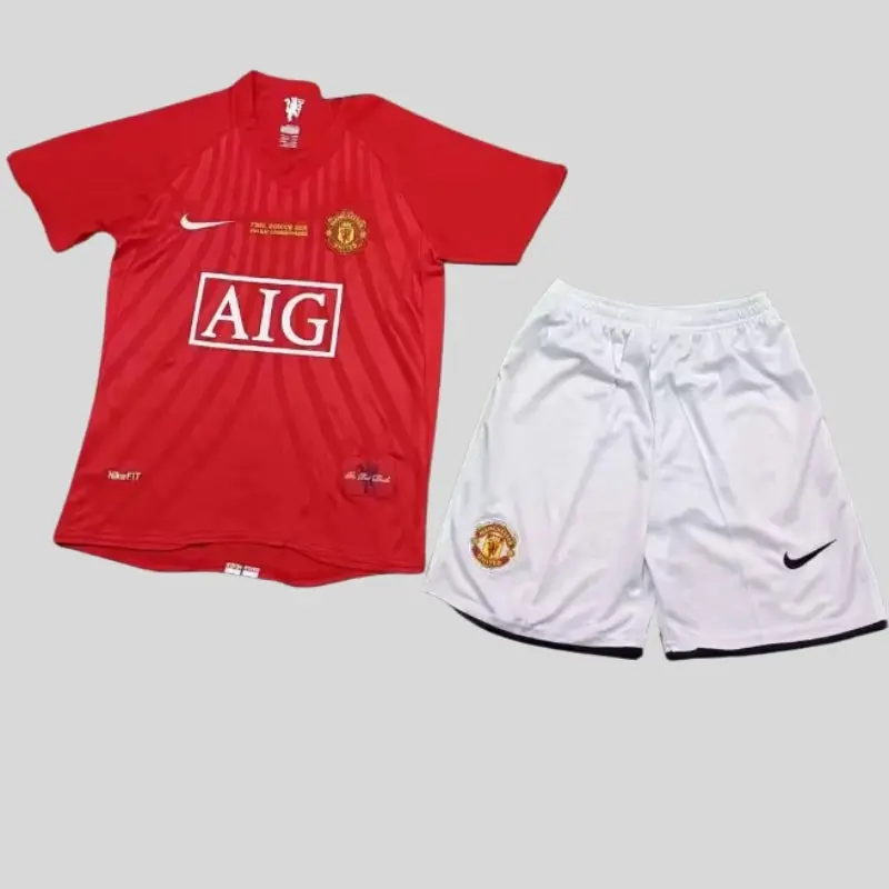 Camiseta RONALDO 7 Manchester United Retro 2007/08 Home Niño Kit