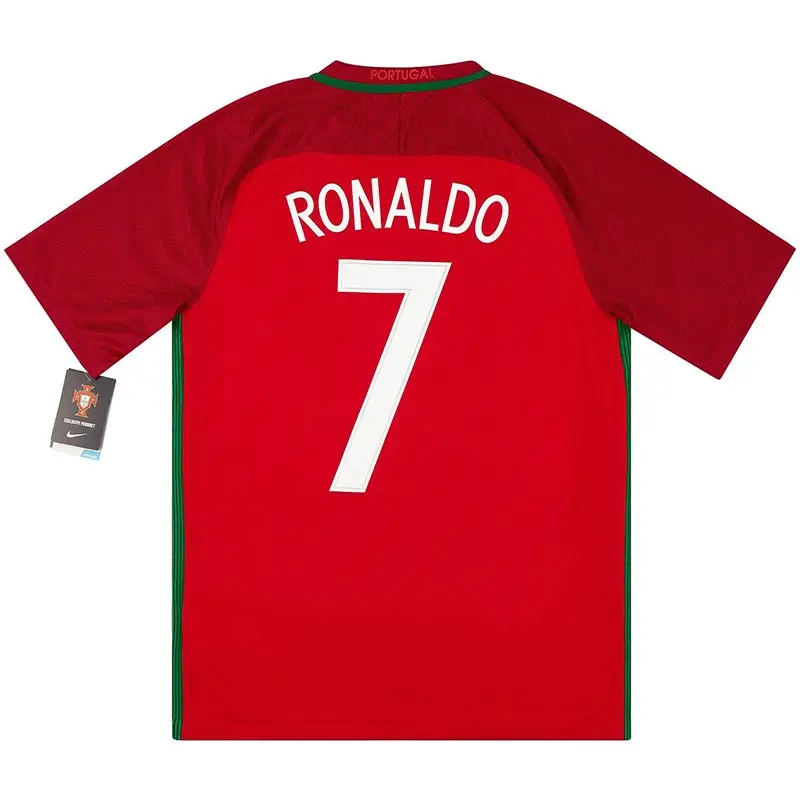 Camiseta RONALDO 7 Portugal retro 2016 Home