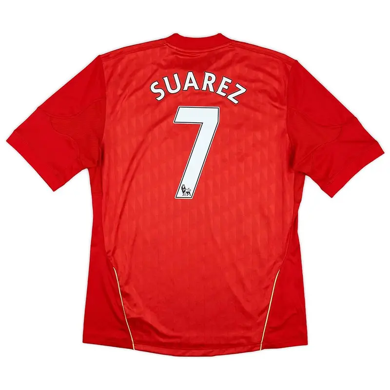 Camiseta SUAREZ 7 Liverpool retro 2010/11 Home