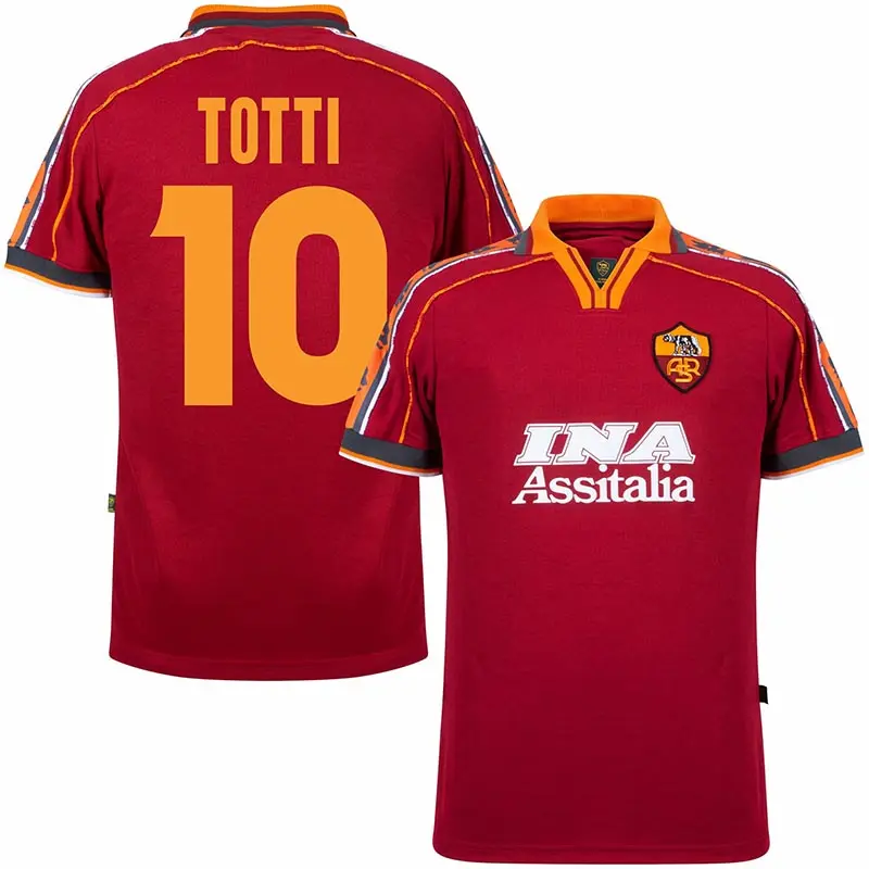 Camiseta TOTTI 10 AS Roma retro 1998/99 Home