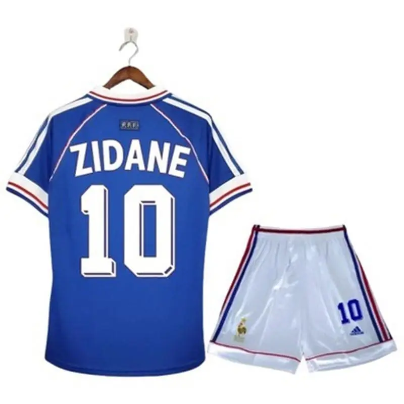 Camiseta ZIDANE 10 Francia retro 1998 Home Niño Kit
