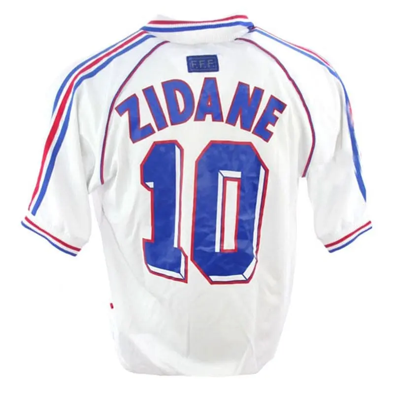 Camiseta ZIDANE 10 Francia retro 1998 Away