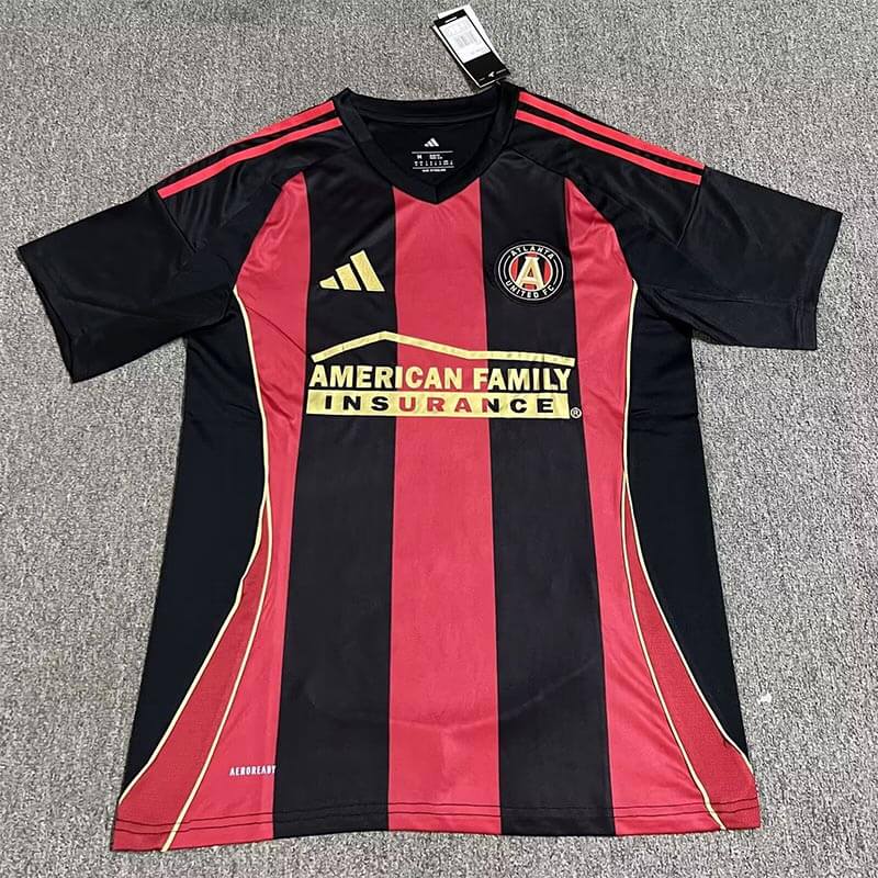 Camiseta Atlanta United 2025/2026 Home Negro/Rojo