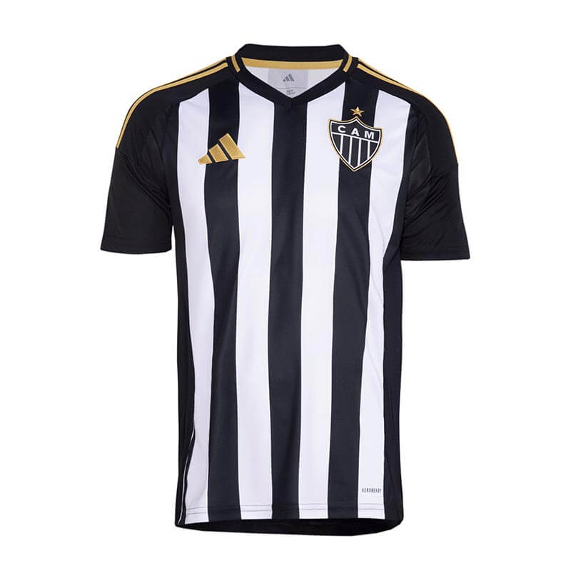 Camisetas Atlético Mineiro 2025/2026 Home Negro/Blanco