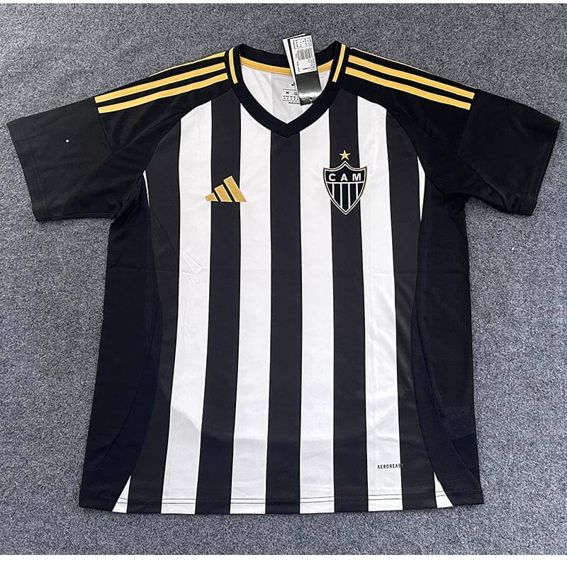 Camisetas Atlético Mineiro 2025/2026 Home Negro/Blanco